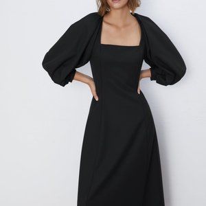 Iconic Zara Black Maxi Dress Size Medium